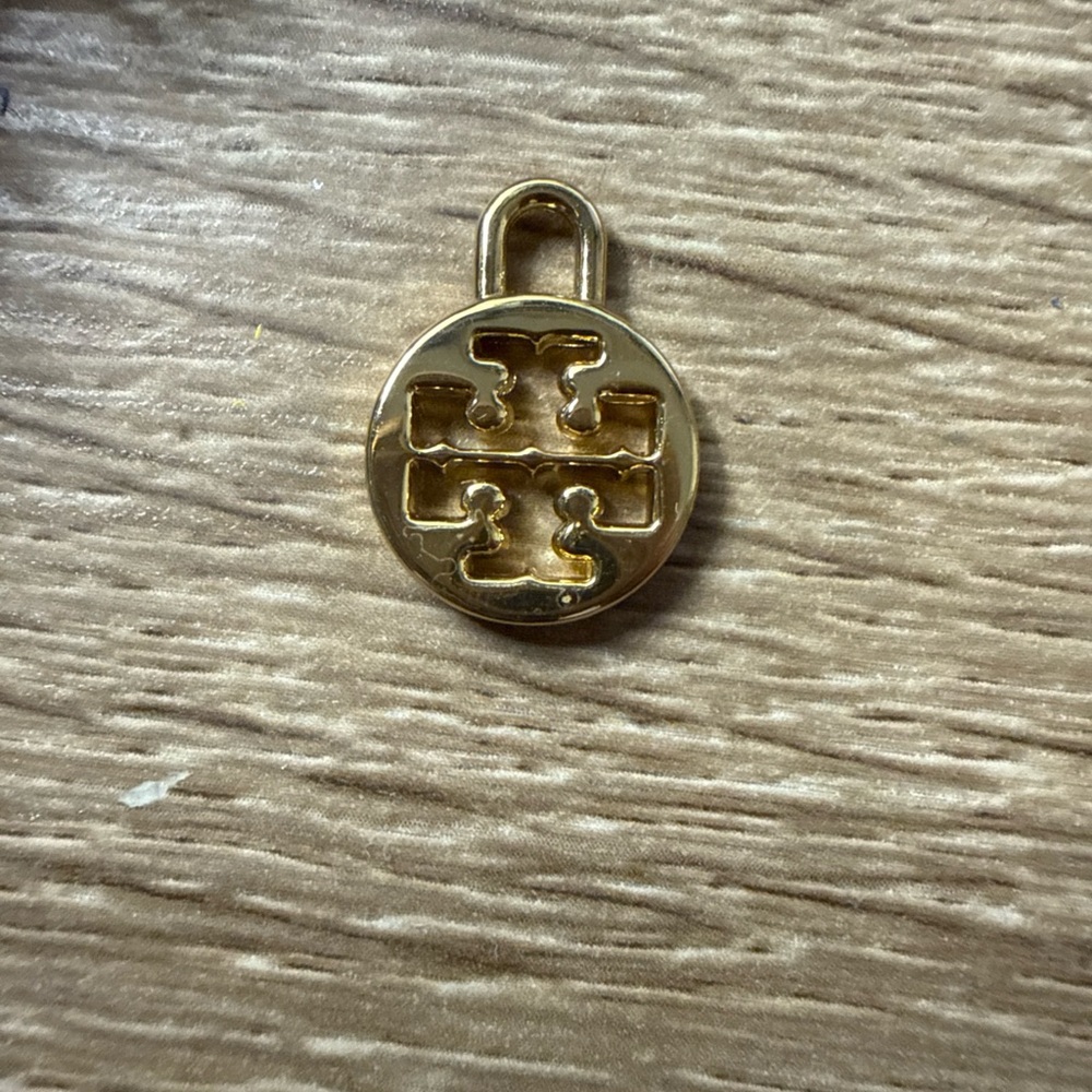 Tory Burch Gold Logo Charm Pendant